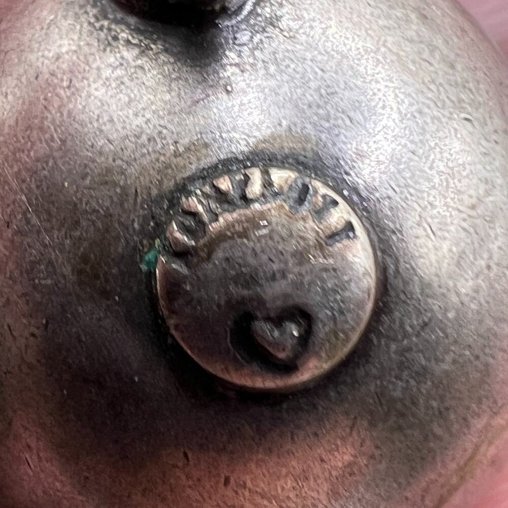 Vintage KONPLOTT Concave Purple Crystal Earrings - Picture 8 of 8